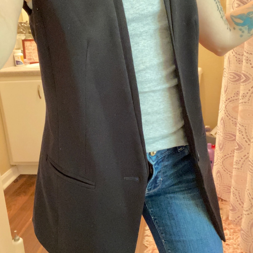 ON TREND Menswear Inspired Sleeveless Blazer Vest